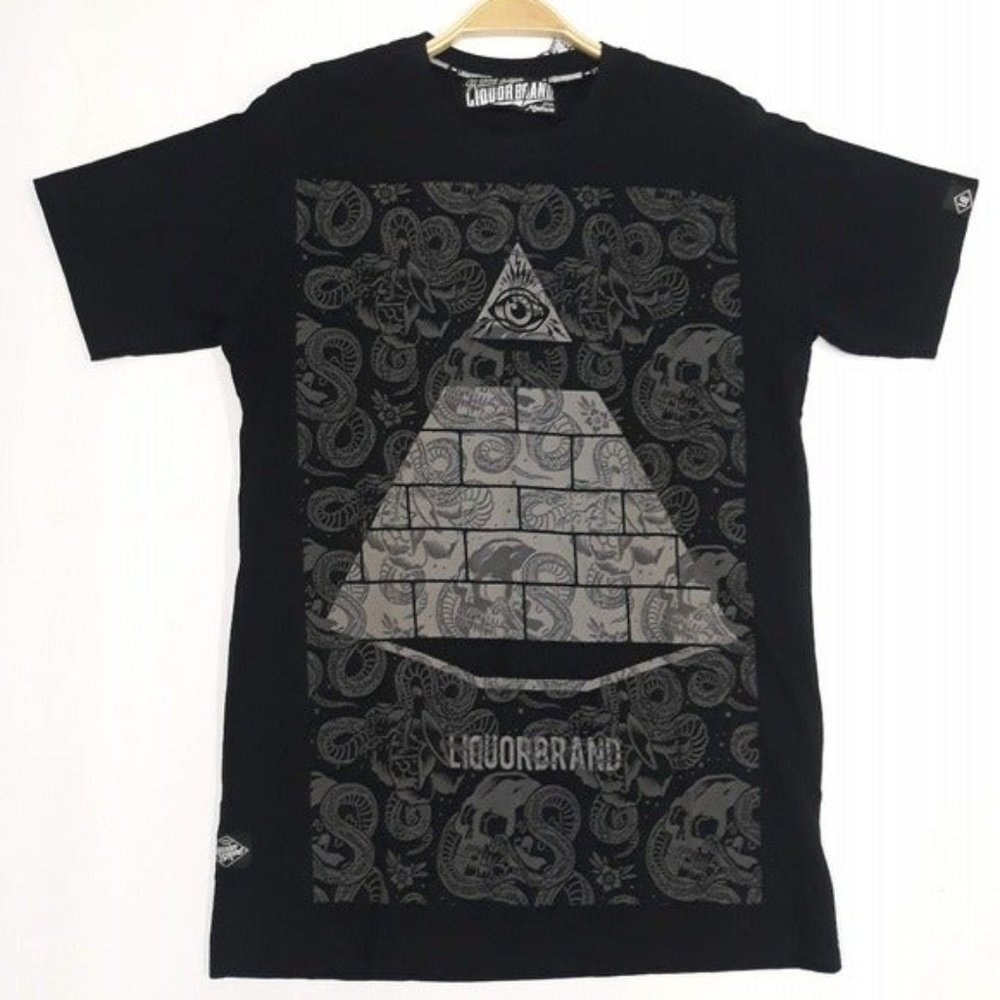 🆕Liquor Brand Illuminati Pyramid Graphic Tee